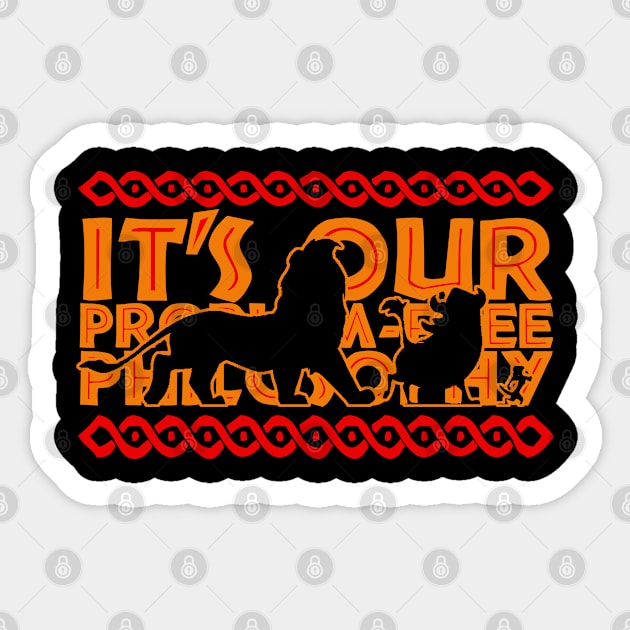 Problem Free Philosophy Sticker by PopCultureShirts